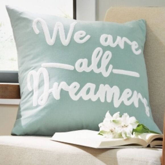 The Dreamers Pillow, (Bundle of 2!) 100% cotton brand new 20”x 20” throw pillows - Picture 1 of 7
